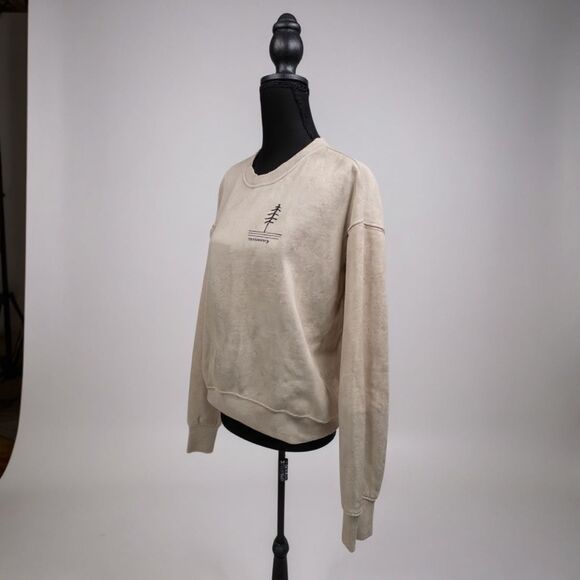 🤍 NWOT Swell Living Upcountry Crewneck • Beige/Bone • Cozy & Sustainable ✨ - Picture 2 of 8